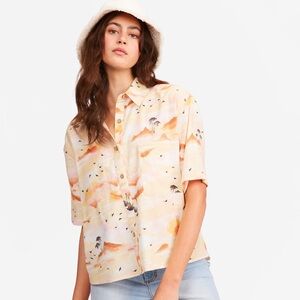 NWT Billabong Mystic Beach - Button Down Shirt for Women